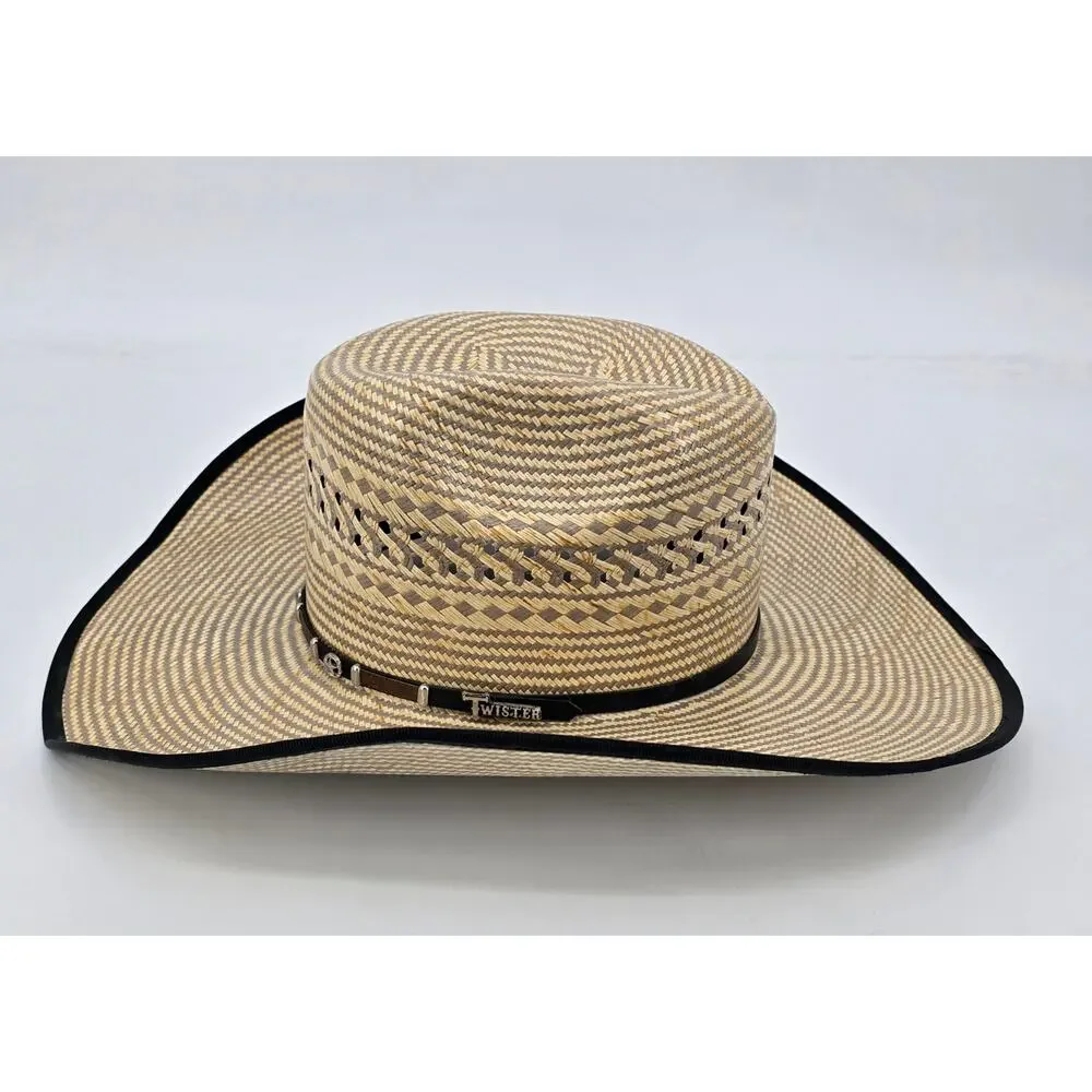 Twister Boho Western Coastal Cowgirl 10X‎ Straw Cowboy Hat – Size 7 ½
